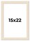 15x22 Wide Barnwood Picture Frame with UV-Resistant Acrylic & Acid Free Backing, Available in 6 Paint Finishes - Grey, Brown, White, and Black